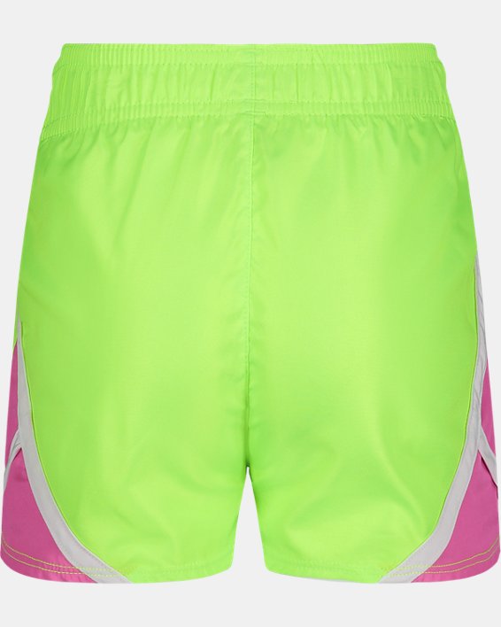 Toddler Girls' UA Fly-By Shorts, Green, pdpMainDesktop image number 1